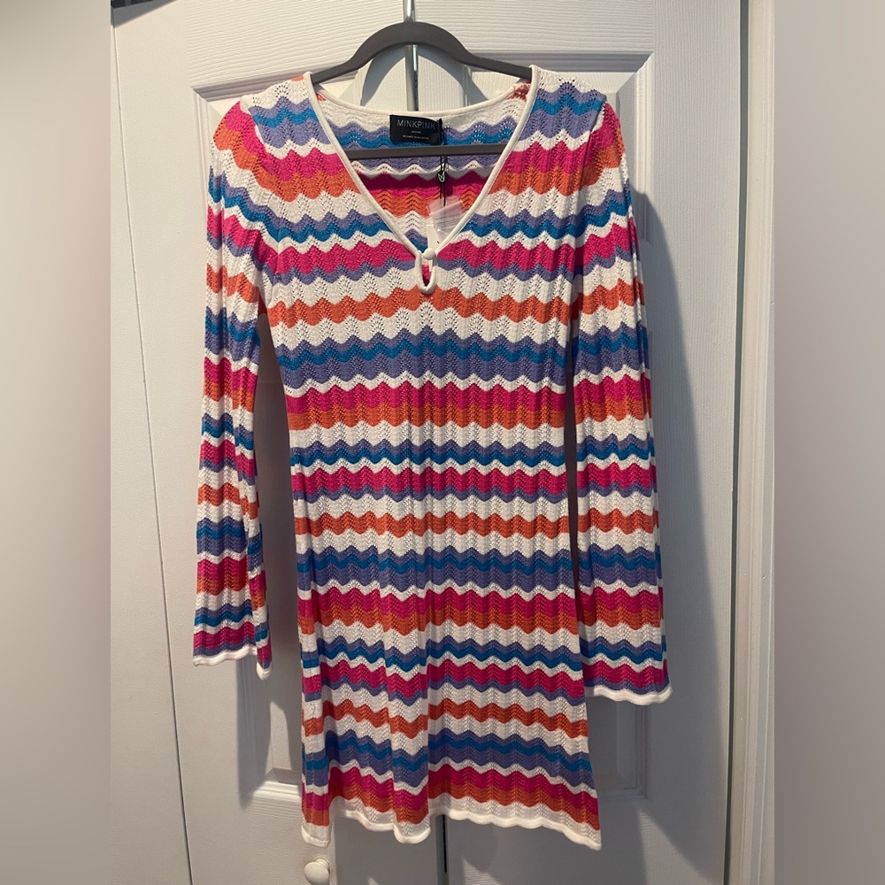 MINKPINK Multicolor Zigzag Women's Dress/Coverup